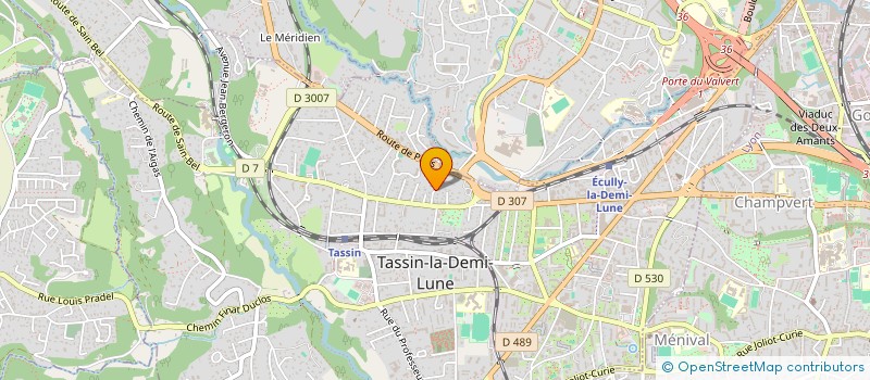 localisation de l'entreprise ECULLY 2007  TASSIN-LA-DEMI-LUNE