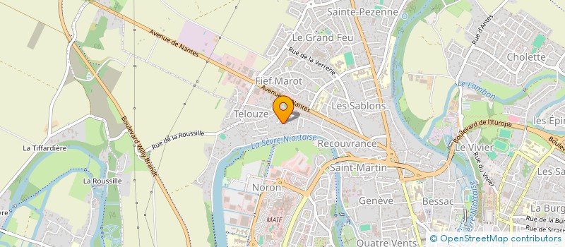localisation de l'entreprise ECUME  NIORT