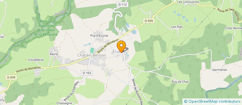 localisation de l'entreprise ECURAS, CITE DES LEGENDES à ECURAS