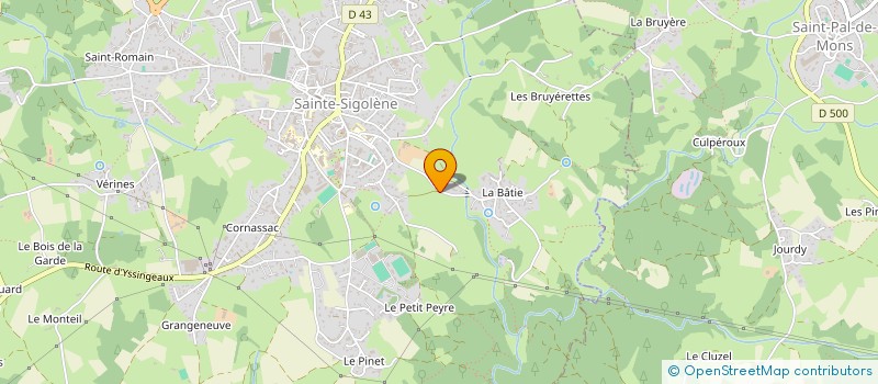 localisation de l'entreprise ECUREUIL à SAINTE-SIGOLENE