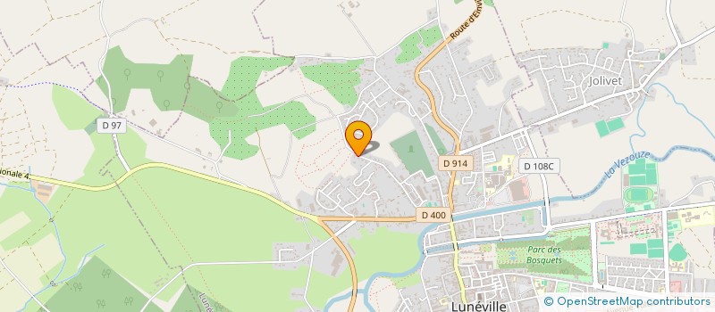 localisation de l'entreprise ECUREUIL 54  LUNEVILLE