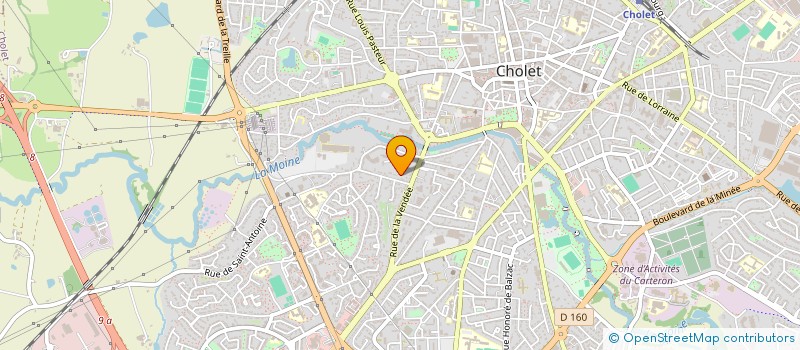 localisation de l'entreprise ECUREUIL BLEU à CHOLET