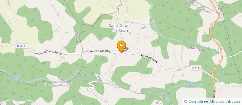 localisation de l'entreprise ECUREUIL IMMO  SAINT-GIRONS-EN-BEARN