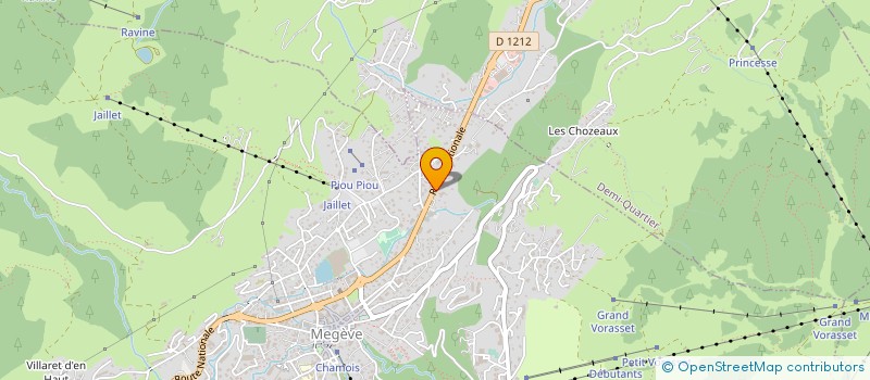 localisation de l'entreprise ECUREUIL SERVICE à MEGEVE