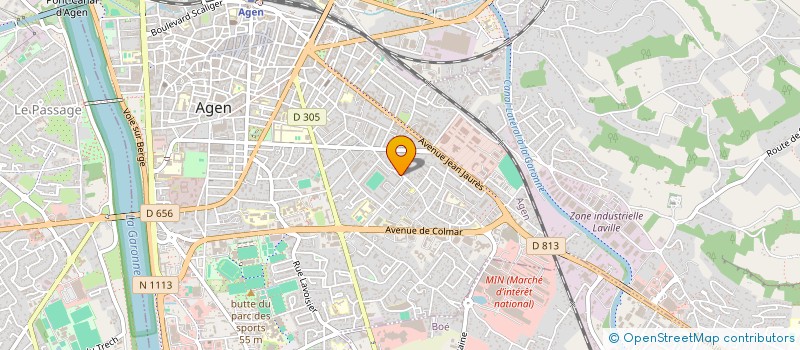 localisation de l'entreprise ECUREUILS D'AGEN GAELIC FOOTBALL CLUB  AGEN