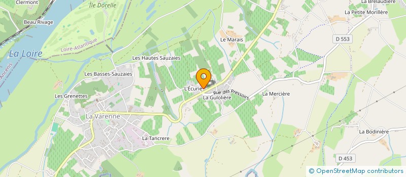 localisation de l'entreprise ECURIE  OREE-D'ANJOU