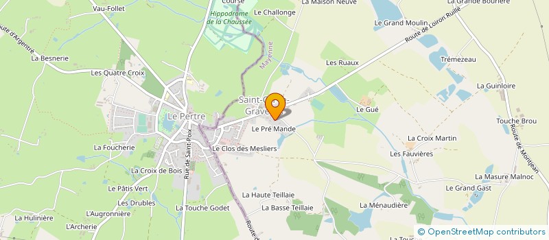 localisation de l'entreprise ECURIE A & B ANGOT  MONTJEAN