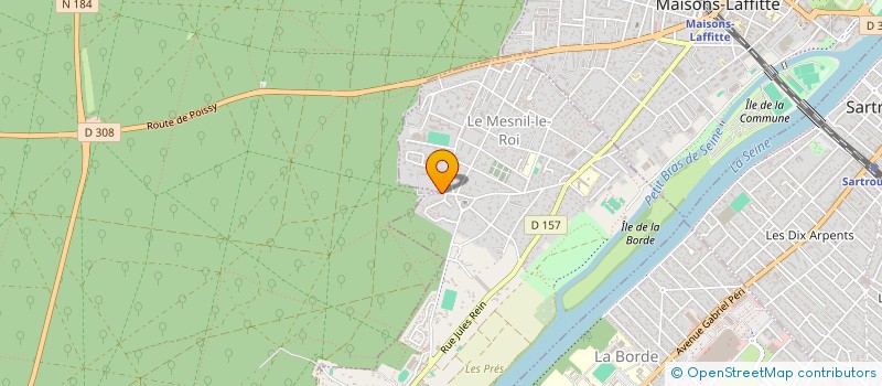 localisation de l'entreprise ECURIE AGNES DECRION  LE MESNIL-LE-ROI