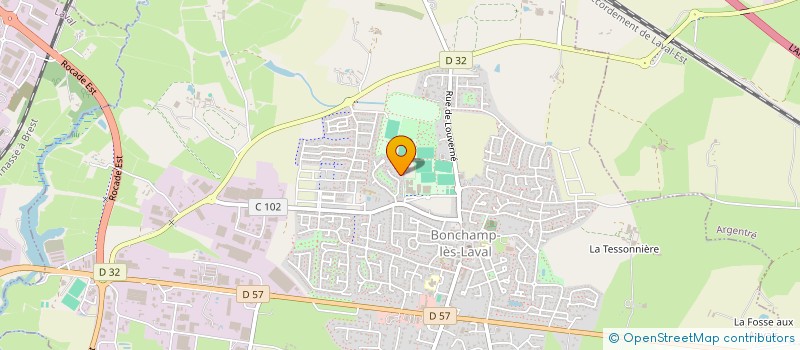 localisation de l'entreprise ECURIE ALEXANDRE PILLON à BONCHAMP LES LAVAL