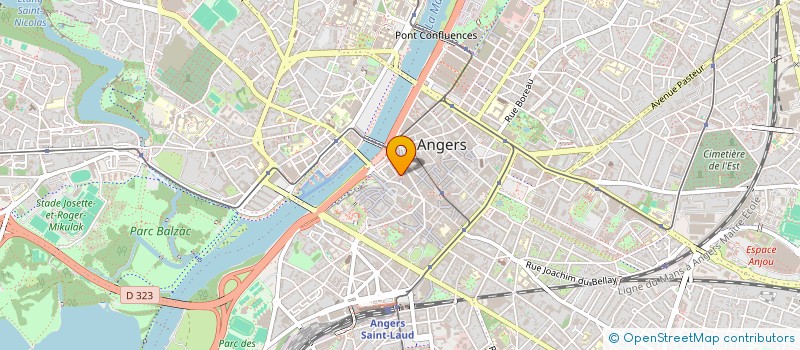 localisation de l'entreprise ECURIE ANJOU SPORT AUTOMOBILE à ANGERS