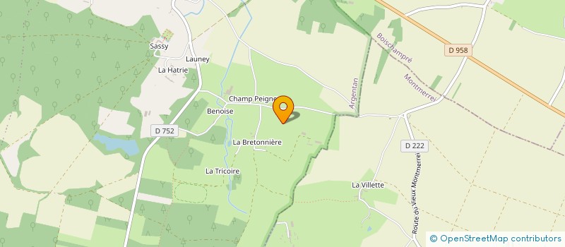 localisation de l'entreprise ECURIE ANTOINE LHERETE à BOISCHAMPRE