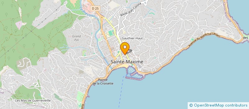 localisation de l'entreprise ECURIE AUTOMOBILE DE SAINTE MAXIME à SAINTE-MAXIME