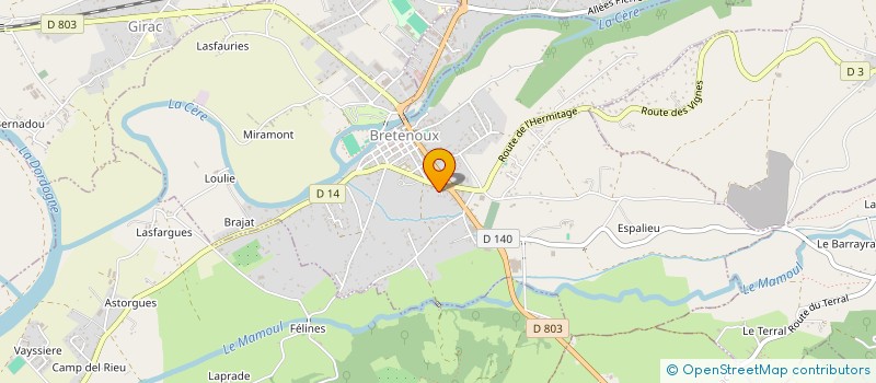 localisation de l'entreprise ECURIE AUTOMOBILE DES 1000 TOURS  SAINT-LAURENT-LES-TOURS