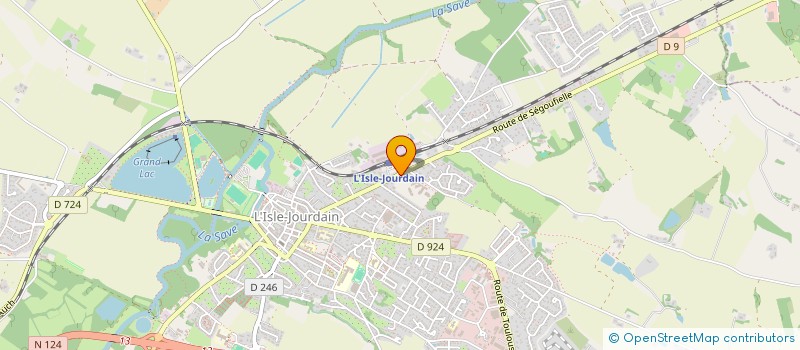 localisation de l'entreprise ECURIE AUTOMOBILE DU SAVES (ECA DU SAVES)  L'ISLE-JOURDAIN