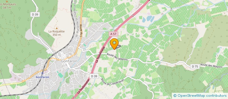 localisation de l'entreprise ECURIE AZCUE  GONFARON