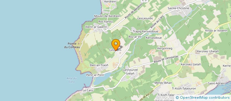 localisation de l'entreprise ECURIE B.A.G.  PLOUGASTEL-DAOULAS