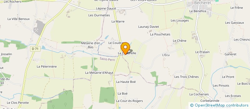 localisation de l'entreprise ECURIE BE2C  MINIAC-SOUS-BECHEREL