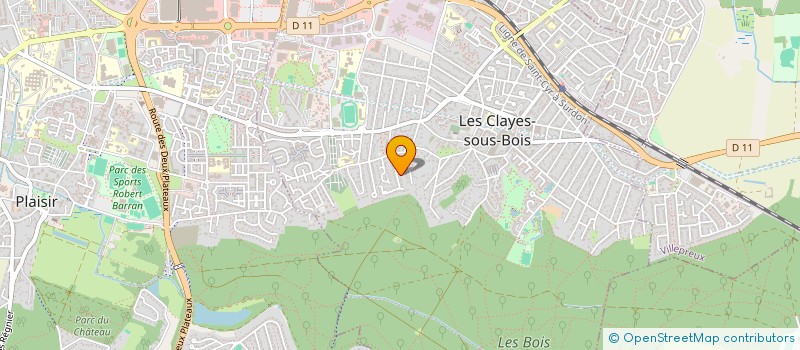 localisation de l'entreprise ECURIE BEAU  LES CLAYES-SOUS-BOIS