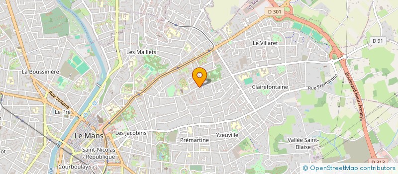 localisation de l'entreprise ECURIE BELLA  LE MANS