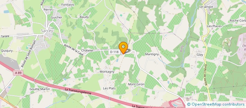 localisation de l'entreprise ECURIE BELLEVUE  BULLY