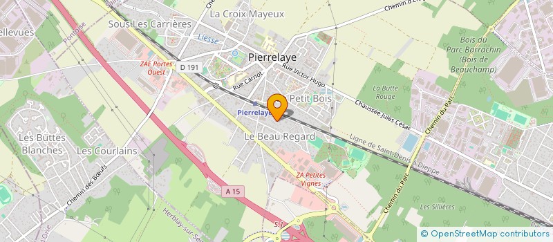 localisation de l'entreprise ECURIE BLACK PALLADIUM  PIERRELAYE