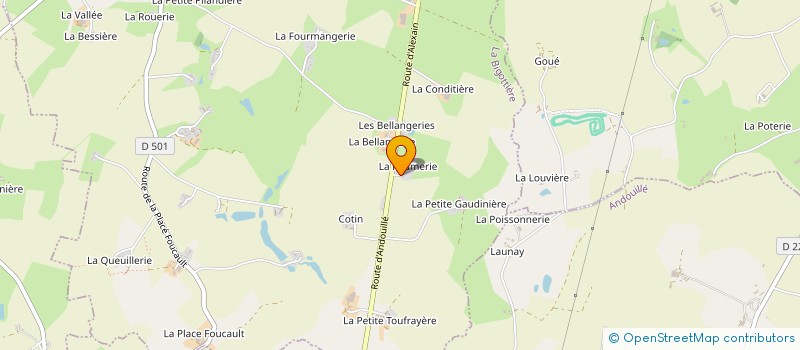 localisation de l'entreprise ECURIE BLOEM  SAINT-JEAN-SUR-MAYENNE