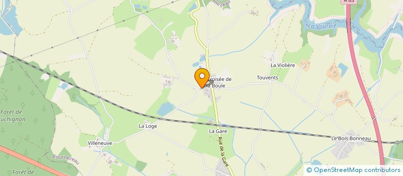 localisation de l'entreprise ECURIE BREEDING COURTAGE à BOURNEZEAU