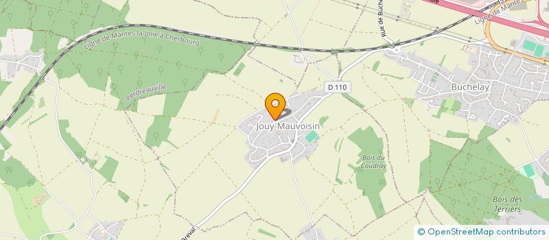 localisation de l'entreprise ECURIE BS SPORT  JOUY-MAUVOISIN