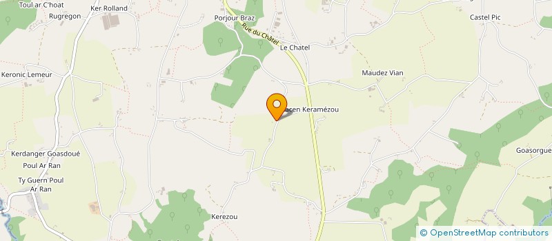 localisation de l'entreprise ECURIE CABALERO  PLESTIN-LES-GREVES