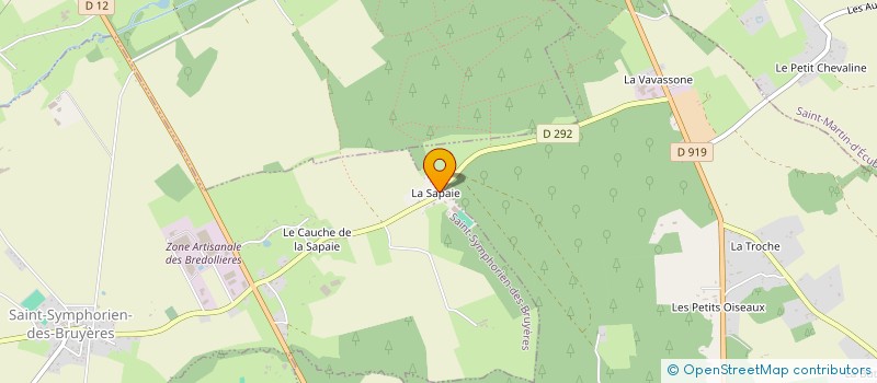 localisation de l'entreprise ECURIE CASSOU à SAINT-SYMPHORIEN-DES-BRUYERES