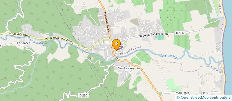 localisation de l'entreprise ECURIE CATARELLI à PENTA-DI-CASINCA