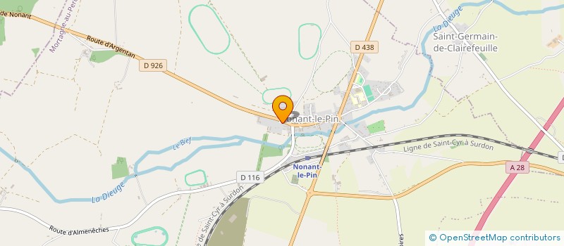 localisation de l'entreprise ECURIE CENTURION à MERLERAULT-LE-PIN