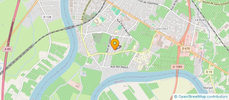 localisation de l'entreprise ECURIE CHAGNEAU à LIBOURNE