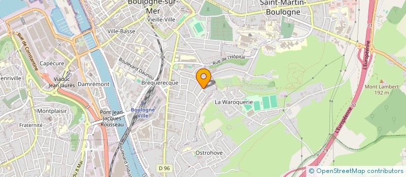 localisation de l'entreprise ECURIE D'HONVAULT  BOULOGNE-SUR-MER