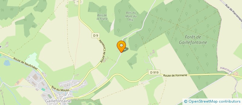 localisation de l'entreprise ECURIE D'ORPHEE  GAILLEFONTAINE