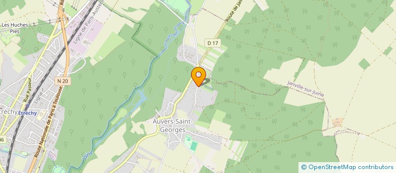 localisation de l'entreprise ECURIE DE JERKISS à AUVERS-SAINT-GEORGES