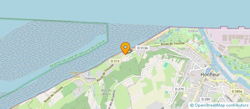 localisation de l'entreprise ECURIE DE L'ESTUAIRE  HONFLEUR