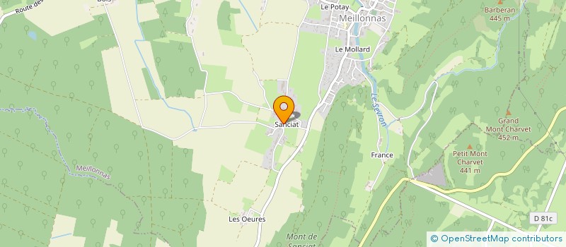 localisation de l'entreprise ECURIE DE LA CONSTANCE à MEILLONNAS