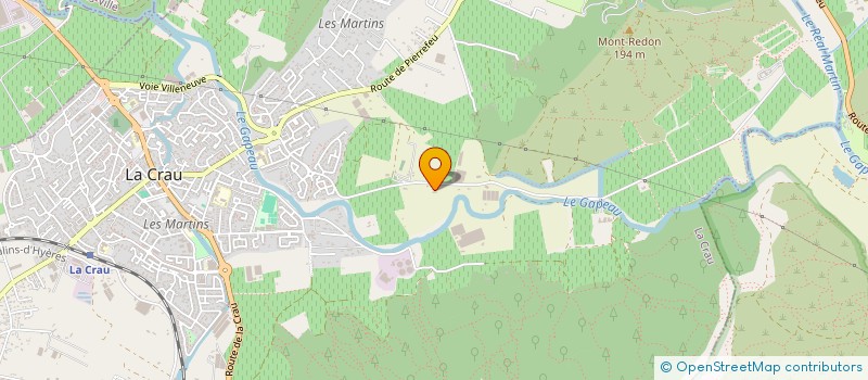 localisation de l'entreprise ECURIE DE LA GRILLONNE à LA CRAU
