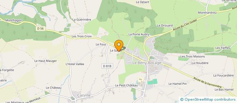 localisation de l'entreprise ECURIE DE LA SOULEUVRE  SOULEUVRE EN BOCAGE