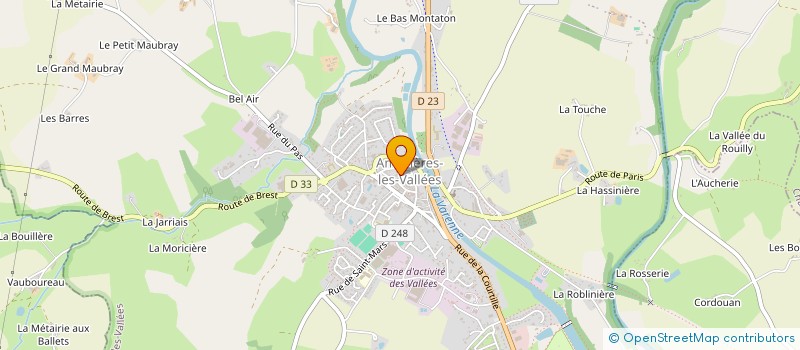localisation de l'entreprise ECURIE DE LA VACIS  AMBRIERES-LES-VALLEES