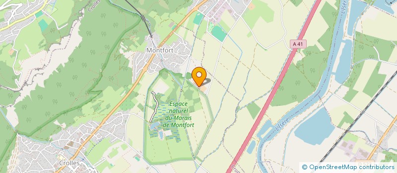 localisation de l'entreprise ECURIE DE MONTFORT  CROLLES