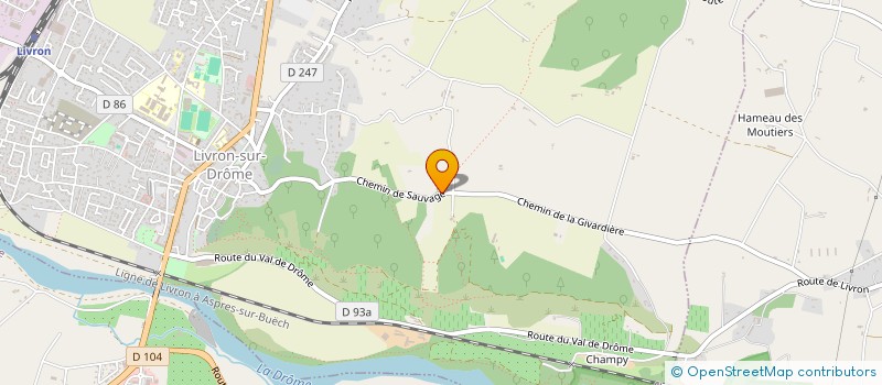 localisation de l'entreprise ECURIE DE PAULI  LIVRON-SUR-DROME