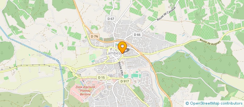 localisation de l'entreprise ECURIE DE ROGNES à LAMBESC