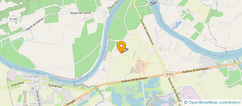 localisation de l'entreprise ECURIE DE SAINT HUBERT CSO  LE TEMPLE-SUR-LOT