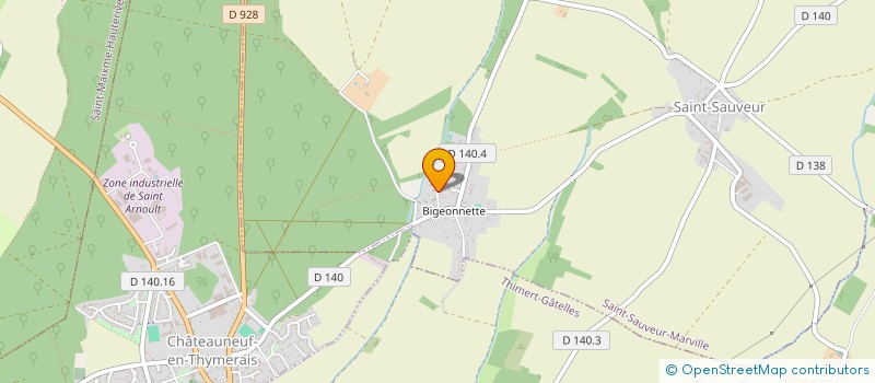 localisation de l'entreprise ECURIE DE THYMERAIS à SAINT-SAUVEUR-MARVILLE