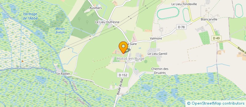 localisation de l'entreprise ECURIE DE TILLARD à HOTOT-EN-AUGE