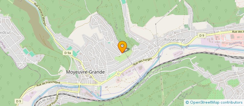 localisation de l'entreprise ECURIE DE TREHEMONT  MOYEUVRE-GRANDE