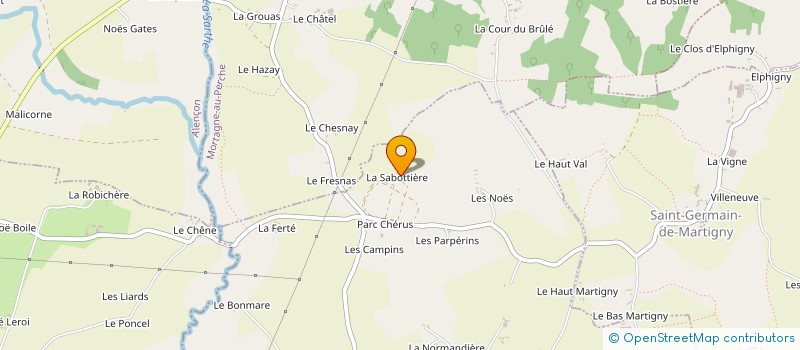 localisation de l'entreprise ECURIE DEFLAURE à CHAMPEAUX-SUR-SARTHE