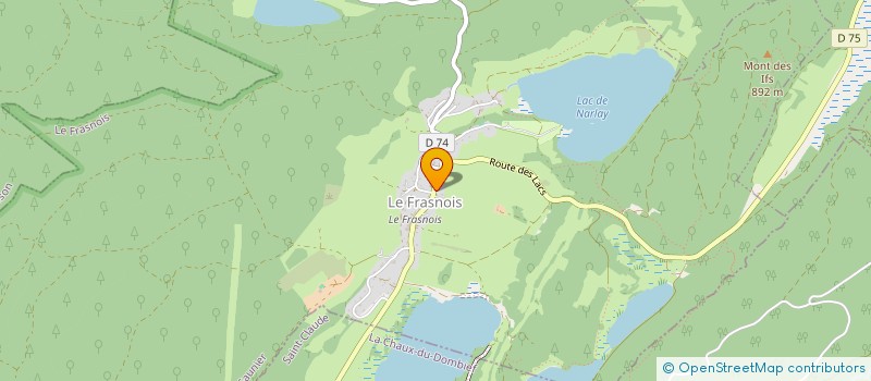 localisation de l'entreprise ECURIE DES 4 LACS  LE FRASNOIS